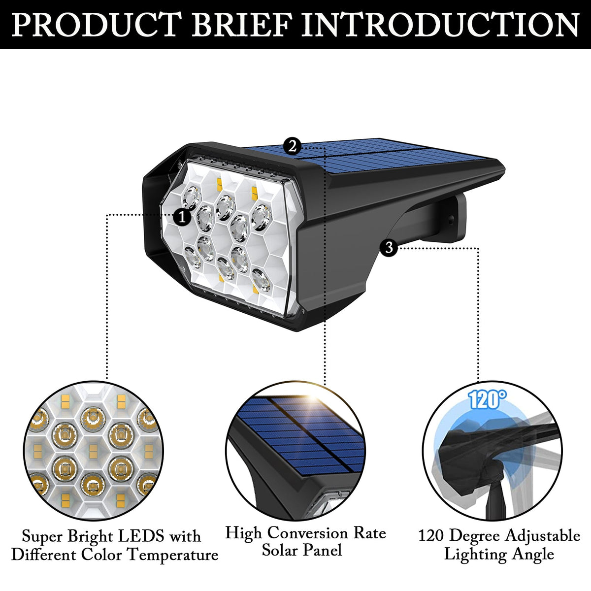 Waterproof Outdoor Solar Pathway Spot Light for Garden Yard and Patio view 13