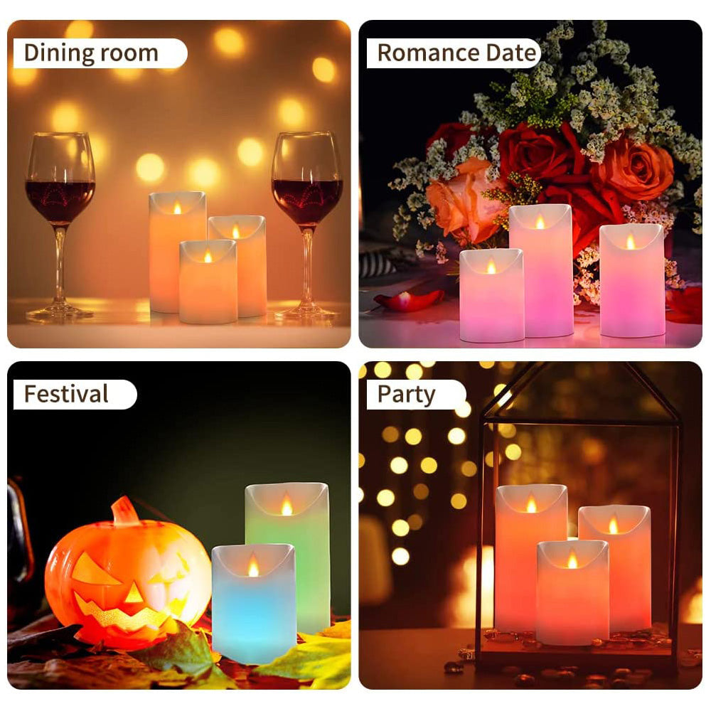 Flameless LED Candles Light for Home Table Mantel and Party Decor view 11