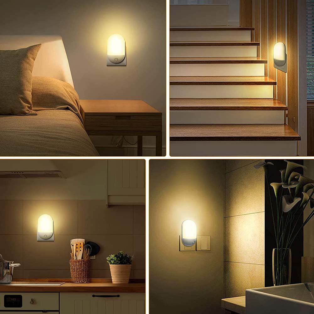 Wall Plug in PIR Motion Sensor LED Night Light Lamp for Bedroom view 13