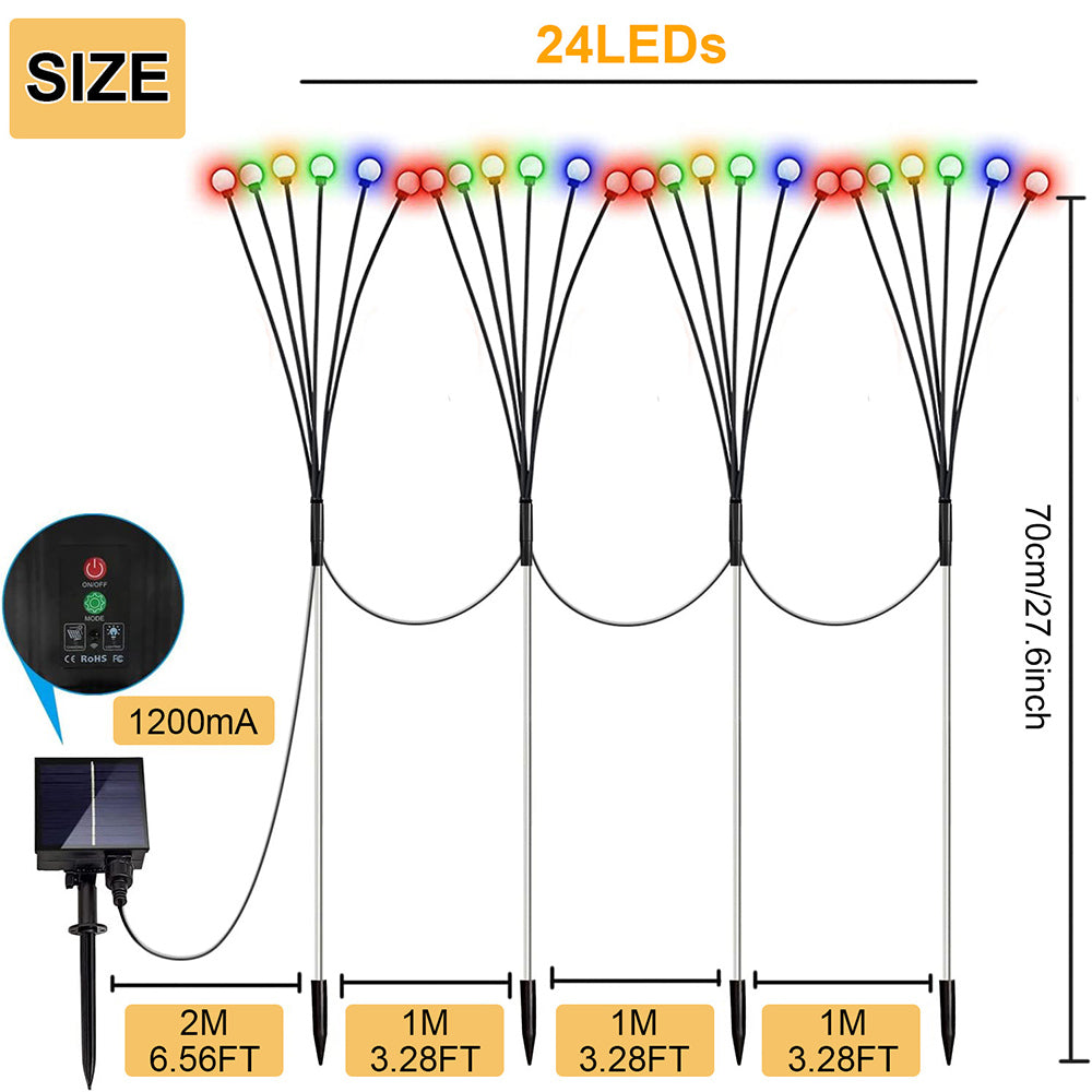 Solar Powered Firefly Lights for Garden Yard and Patio Decor view 15