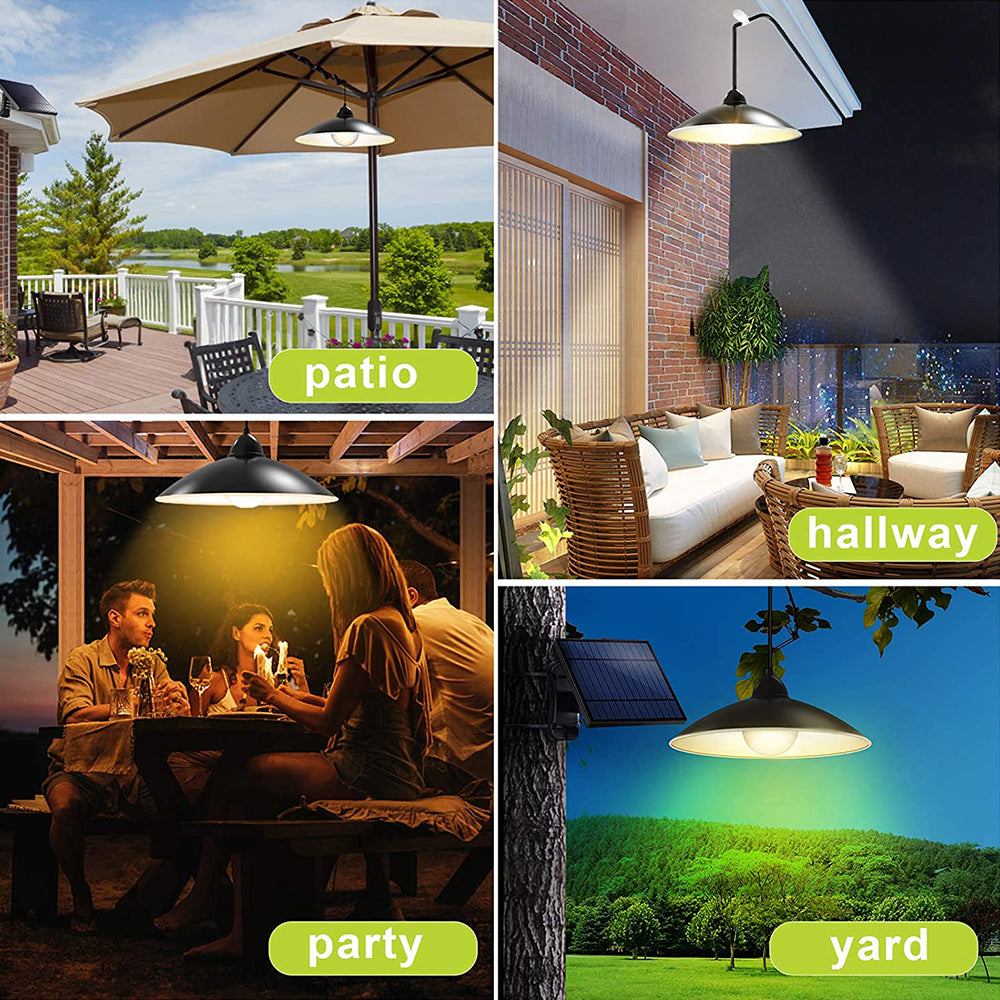 Waterproof Solar Vintage Pendant Lights for Garden Yard and Patio view 17