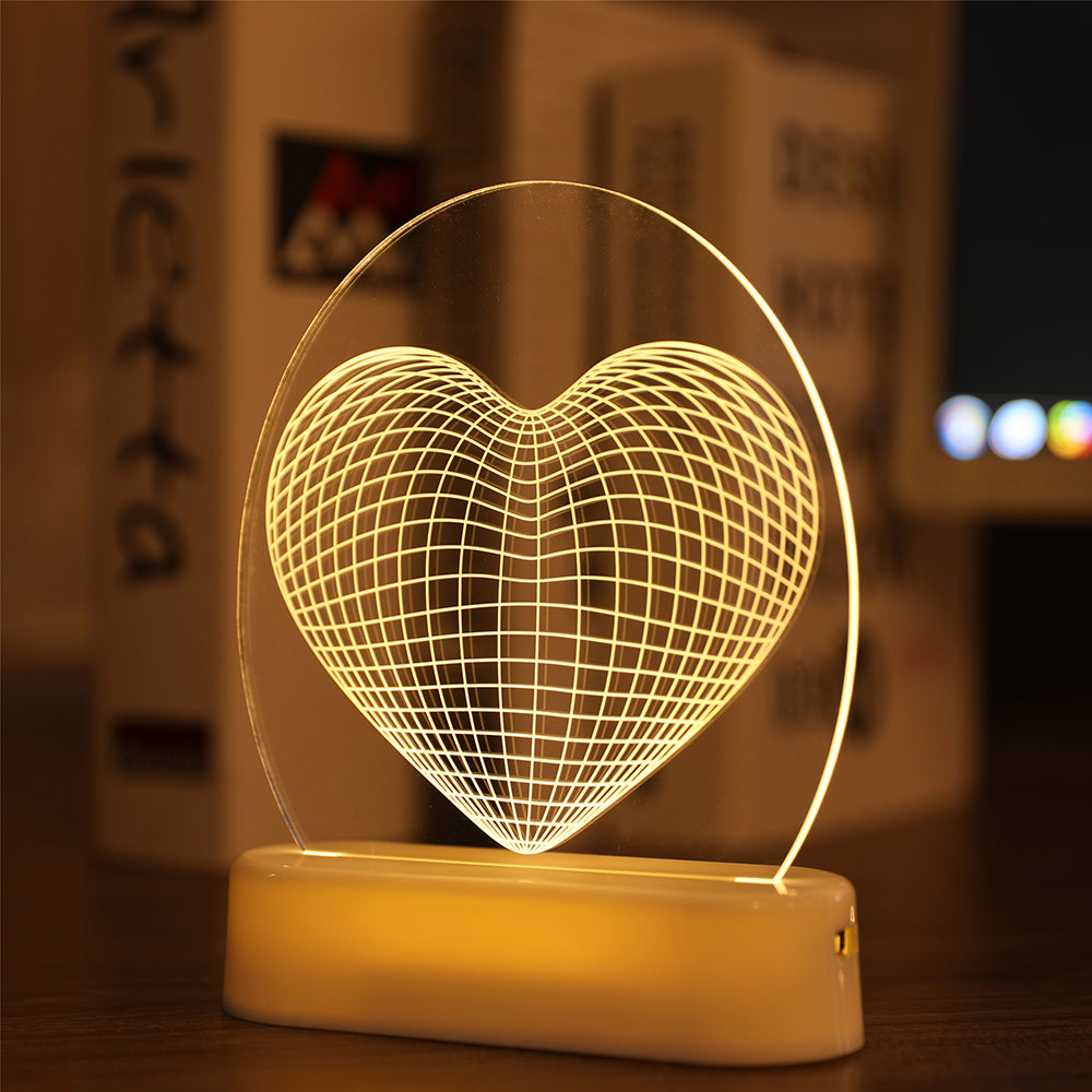 3D Illusion Night Lights Lamp for Bedroom Hallway and Bathroom view 19