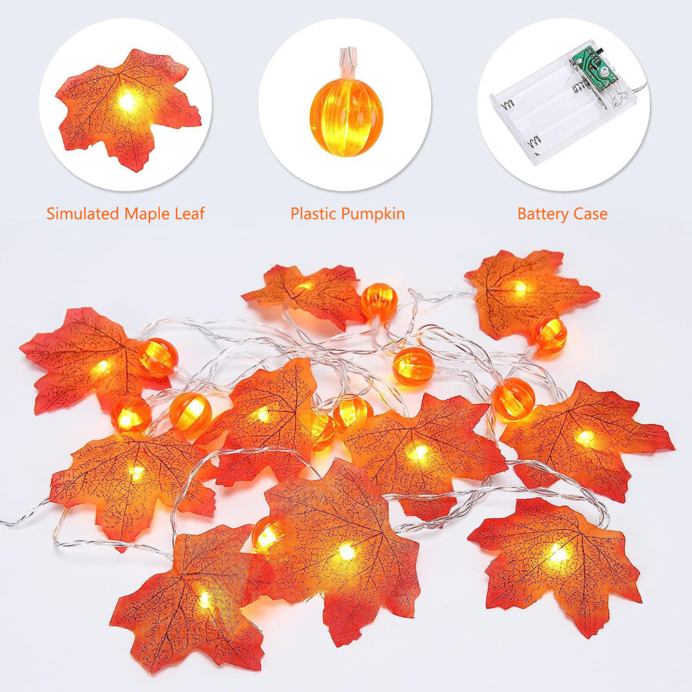 Fall Garland String Lights for Bedroom Party and Wedding Decor view 11