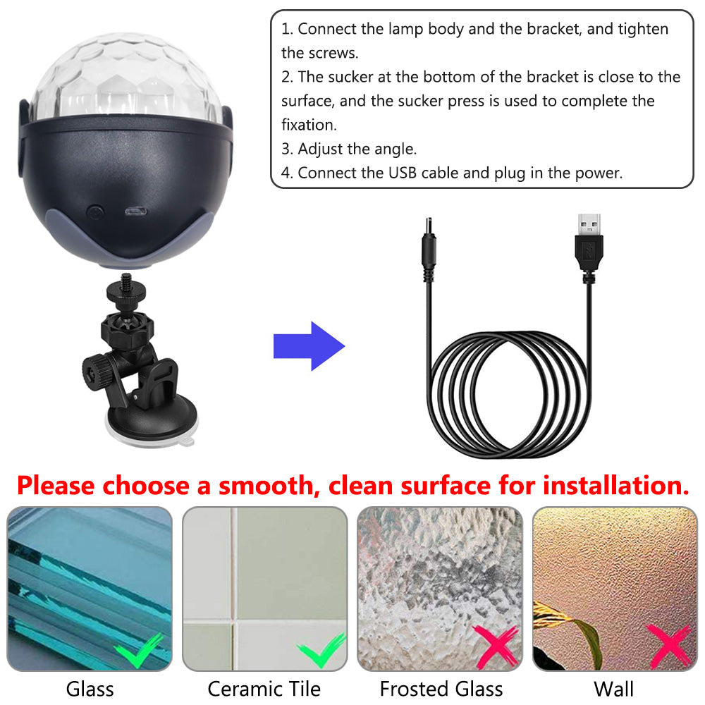 LED Sound Activated Disco Party Lights for Home Parties and Events view 9