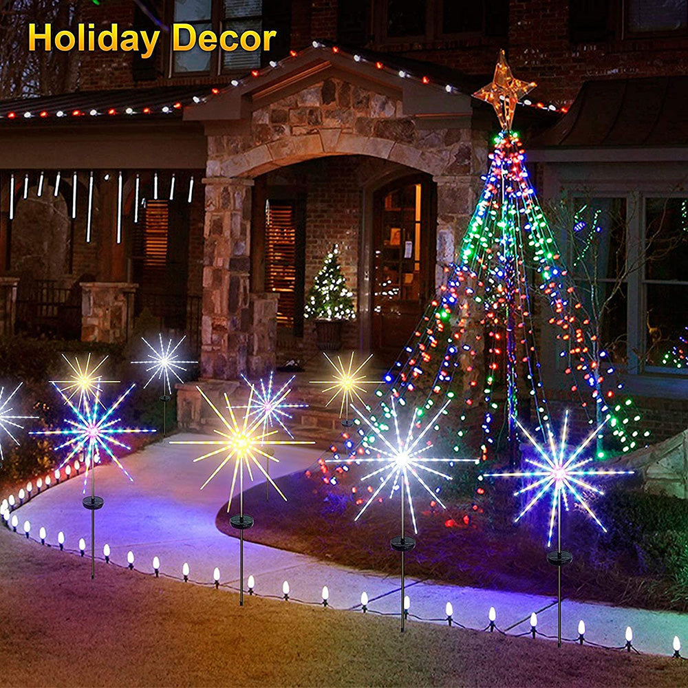 Solar Firework Meteor Lights for Garden Yard and Patio Decor view 3
