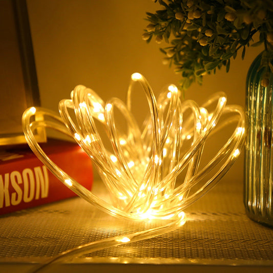 Waterproof LED Rope String Lights 5M to 50LEDs 8 Modes for Party Decor