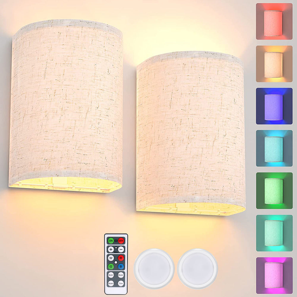 2 Pack Magnetic Wireless Wall Lights for Bedroom and Hallway view 2