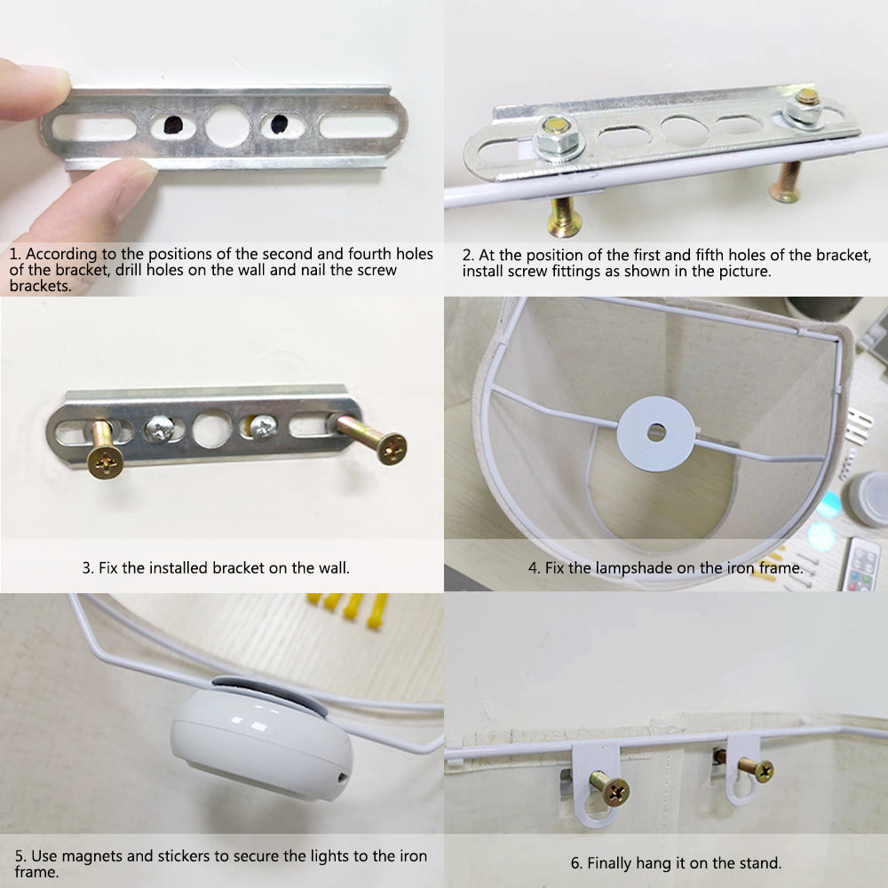 2 Pack Magnetic Wireless Wall Lights for Bedroom and Hallway view 9