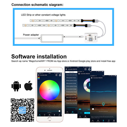 WiFi LED RGB Controller for Smart LED Light Strips and Home Lighting view 6