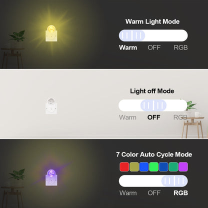 LED Night Light Plug into Wall Lamp for Bedroom Hallway and Bathroom view 7