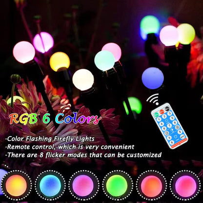 Solar Powered Firefly Lights for Garden Yard and Patio Decor view 10