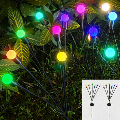 Solar Garden Lights 6 8 10 Bulbs 2 Pack for Lawn Yard and Patio view 11
