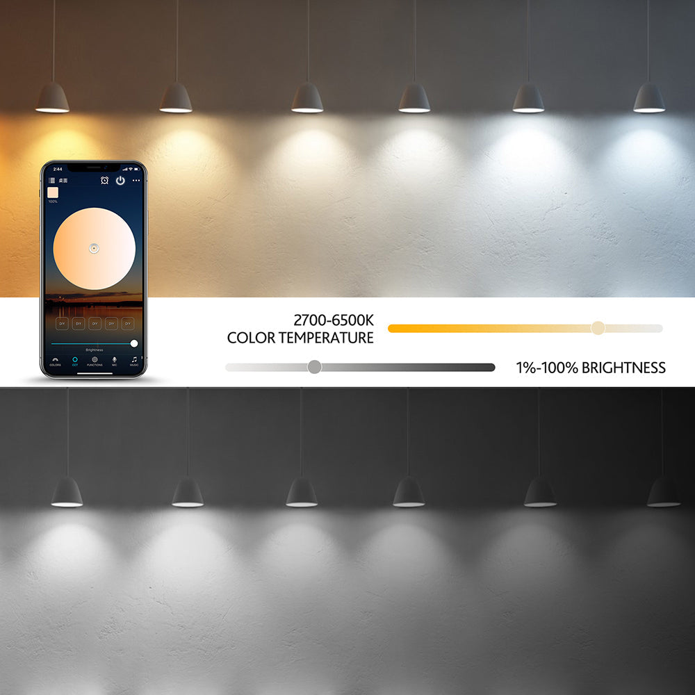 Smart Light Bulb 10W WiFi Dimmable RGB+CCT for Home Lighting view 7