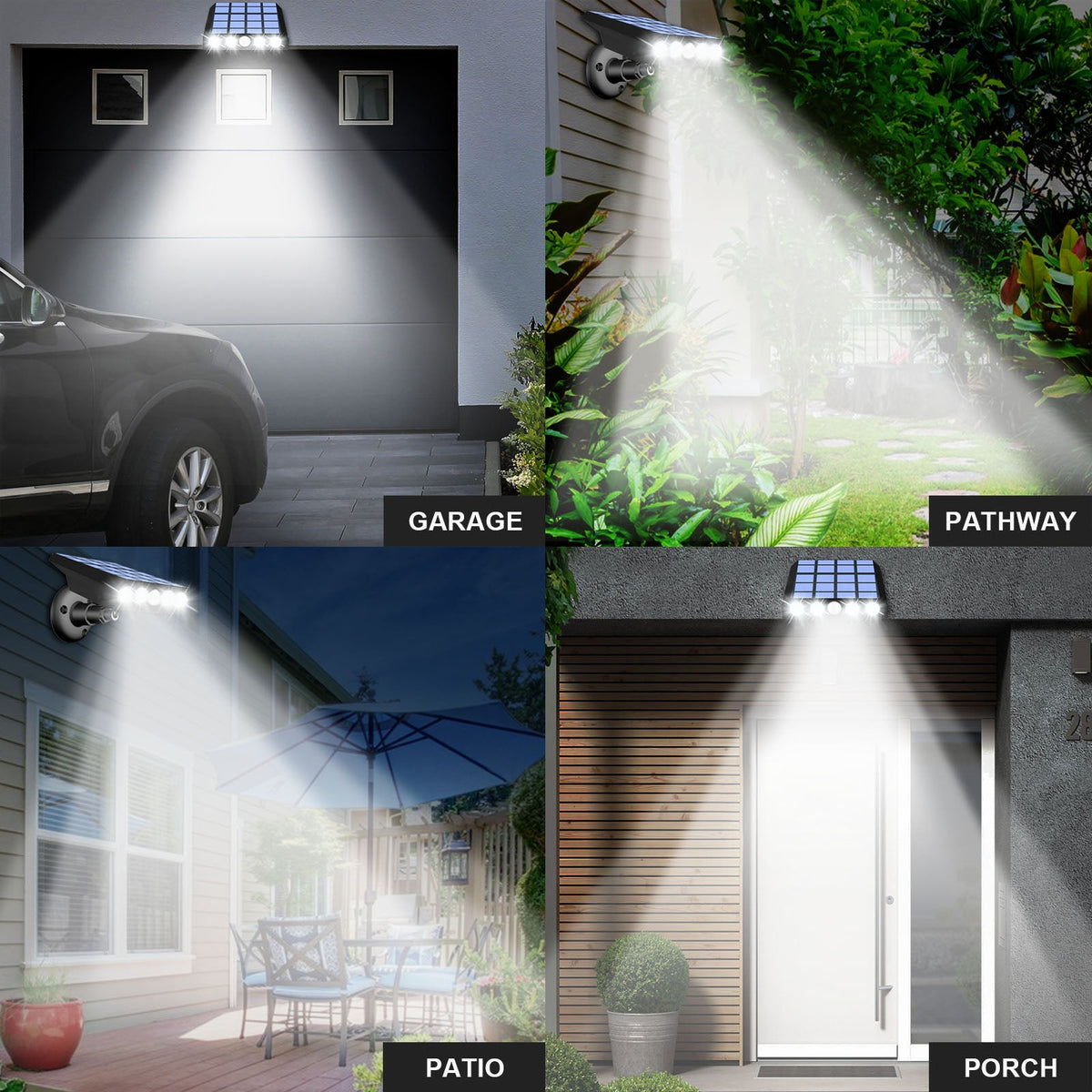 Waterproof LED Motion Sensor Solar Lights for Garden Yard and Patio view 10
