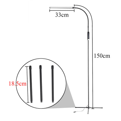 Dimmable LED Floor Lamp Adjustable Gooseneck for Living Room view 10