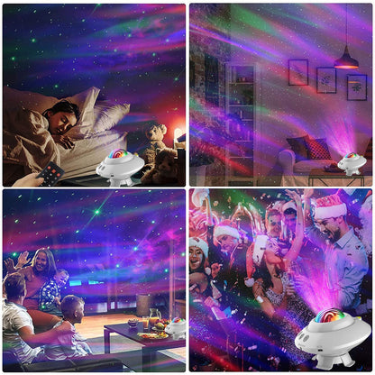 UFO Aurora Star Projector Night Light Lamp for Bedroom Ceiling view 8