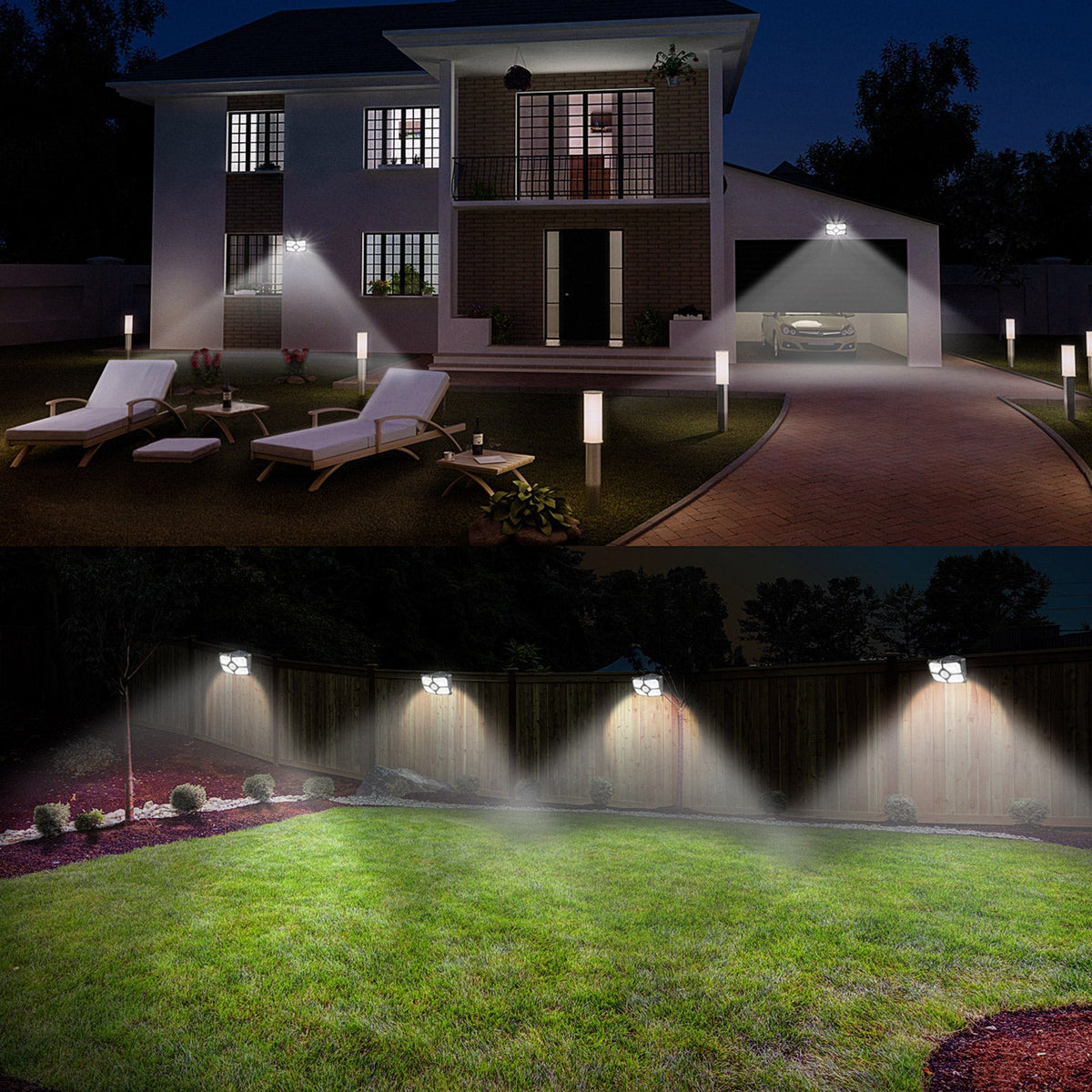 Solar Outdoor 40 LED Wireless Motion Sensor Lights for Garden Yard view 10