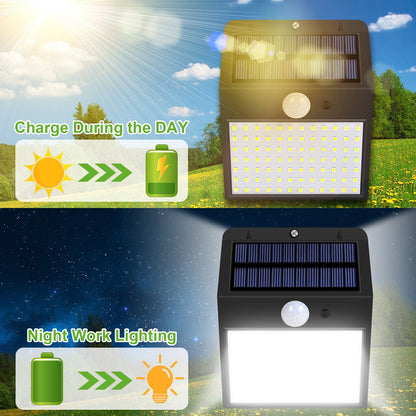 Outdoor 170LED 300 Degree Angle Motion Sensor Solar Lights for Yard view 11