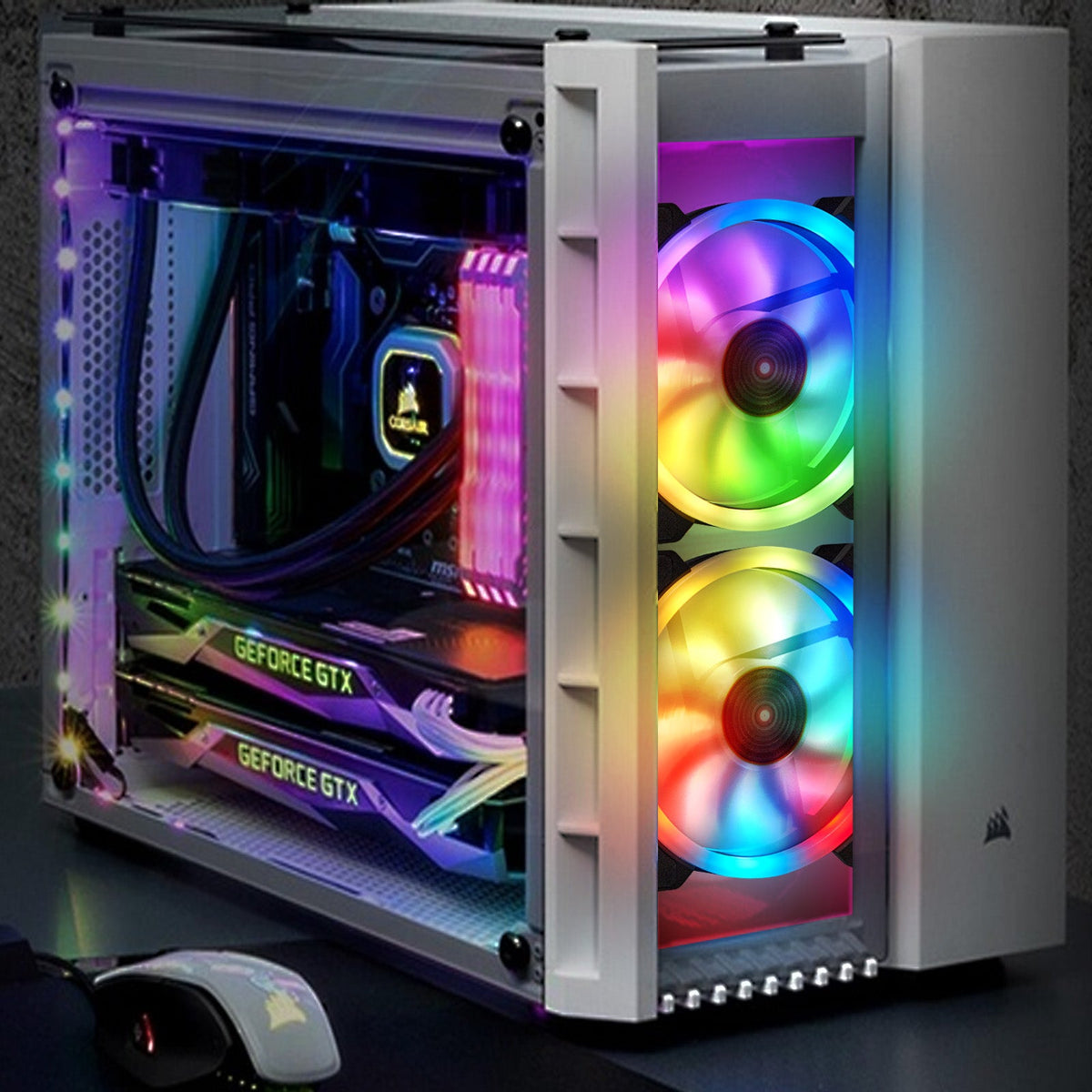 RGB Dreamcolor LED Computer Cooling Fan for Gaming PC Case Cooling view 10