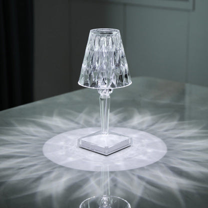 LED Wine Cup Shape Crystal Table Lamp for Bedroom Nightstand and Desk view 10