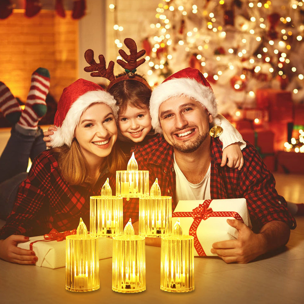Flameless Crystal Acrylic Candle Lights for Home Table and Party Decor view 7