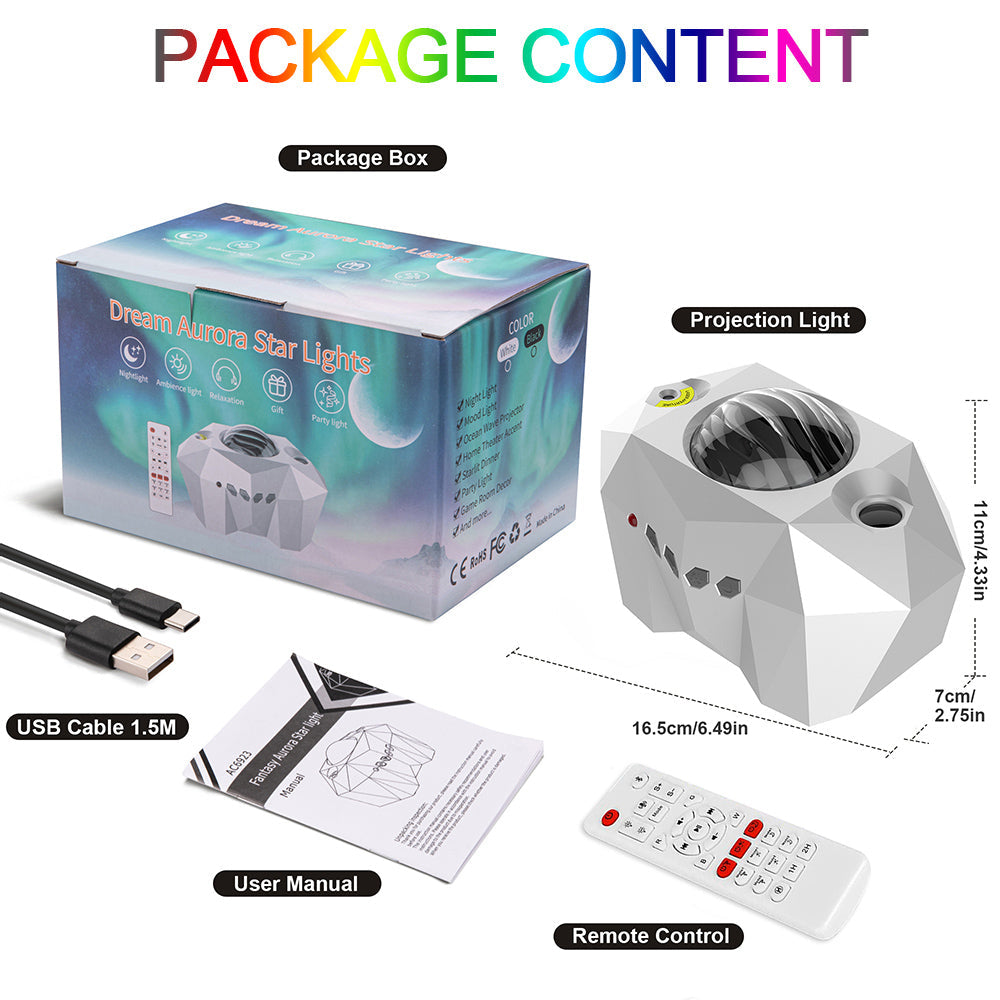 Galaxy Aurora Projector Lights Lamp for Bedroom Ceiling and Room Decor view 9