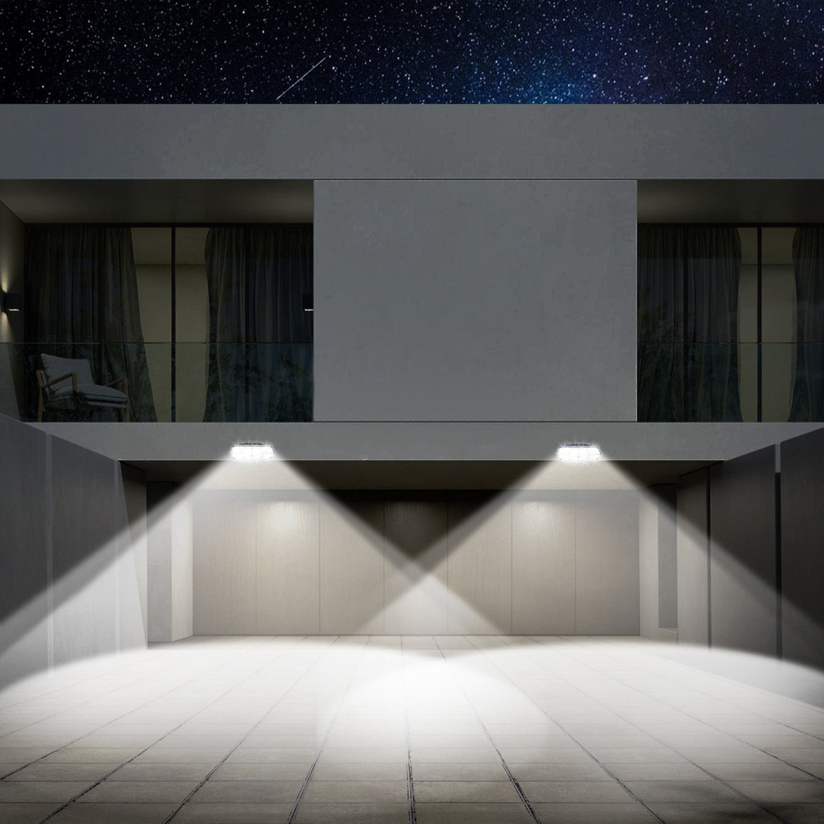 Outdoor LED Solar Motion Sensor Wall Lights for Garden Yard and Patio view 12