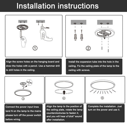 WiFi and Bluetooth Smart LED Ceiling Light Flush Mount for Bedroom view 11