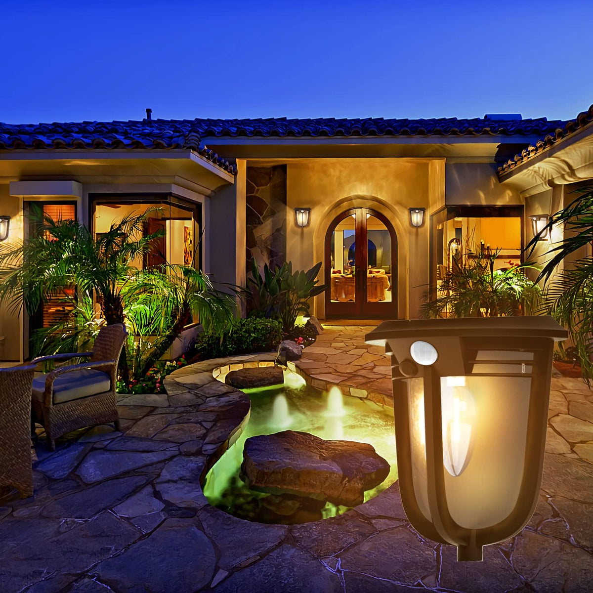 Solar Outdoor Motion Sensor Lights for Garden Yard and Patio view 10