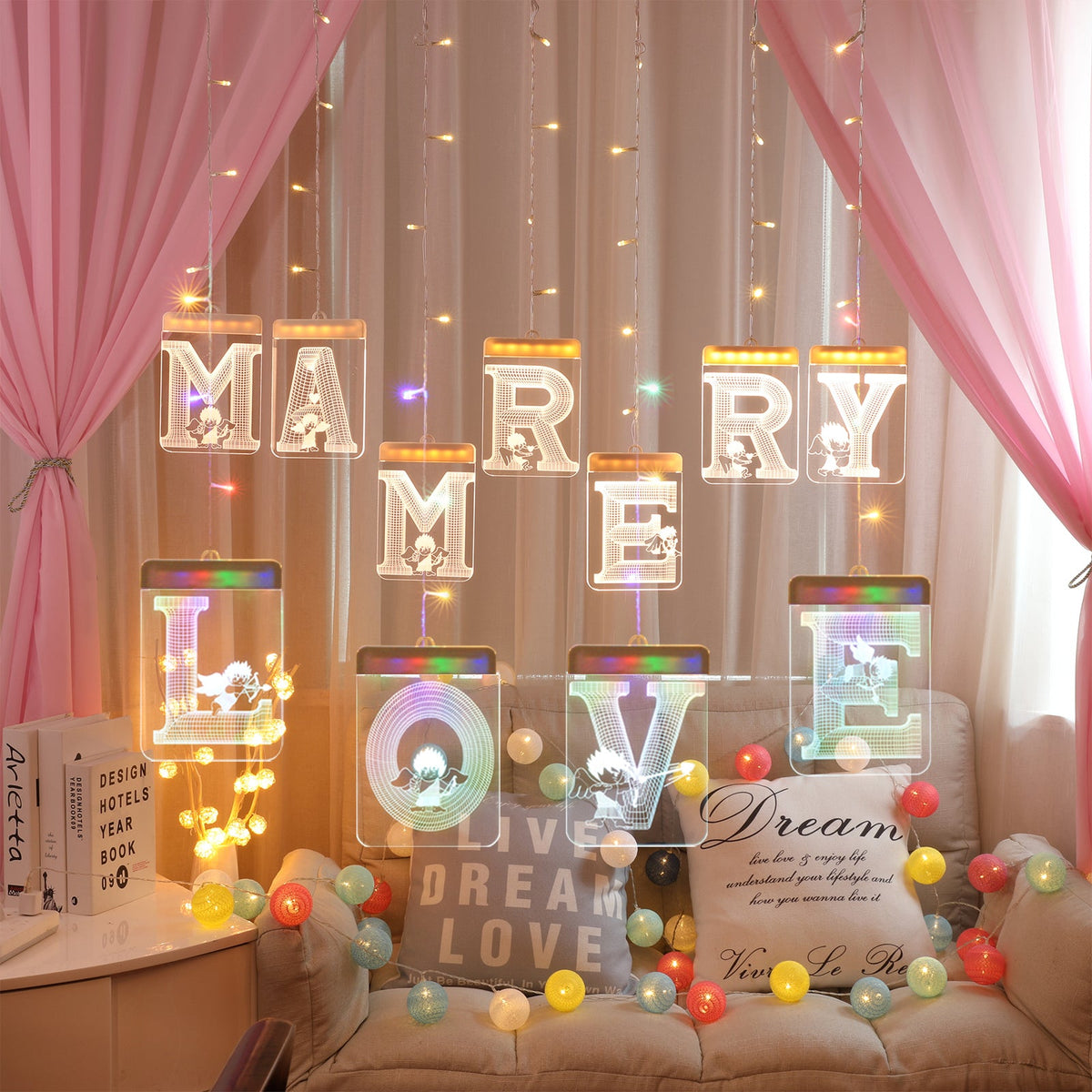 LED String Light USB Flameless Lamps for Bedroom and Party Decor view 10