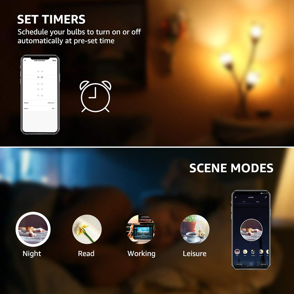 E12 E14 Bluetooth Smart LED Chandelier Candle Light Bulb for Home view 6