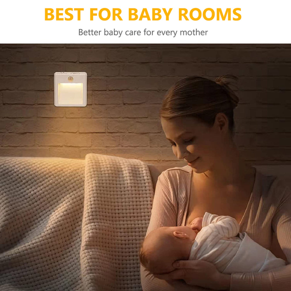 Plug in LED Motion Sensor Night Lights Lamp for Bedroom and Hallway view 10