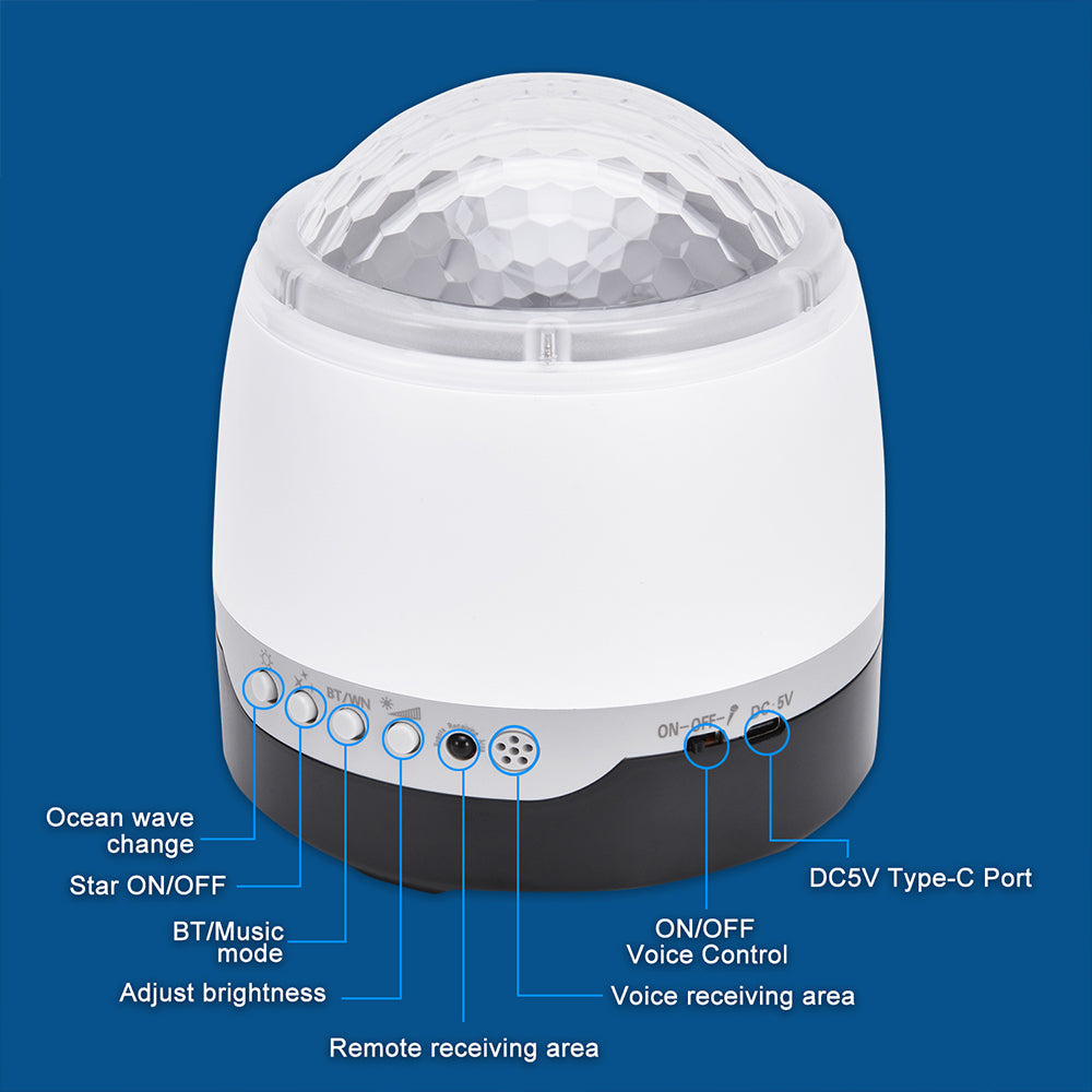 LED Galaxy Star Projector Night Light Lamp for Bedroom Ceiling view 10