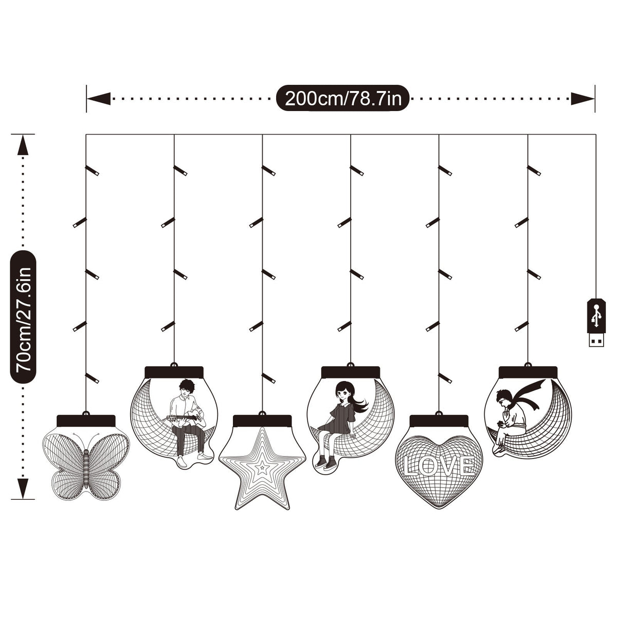 LED String Lights for Bedroom Party Wedding and Holiday Decor view 12