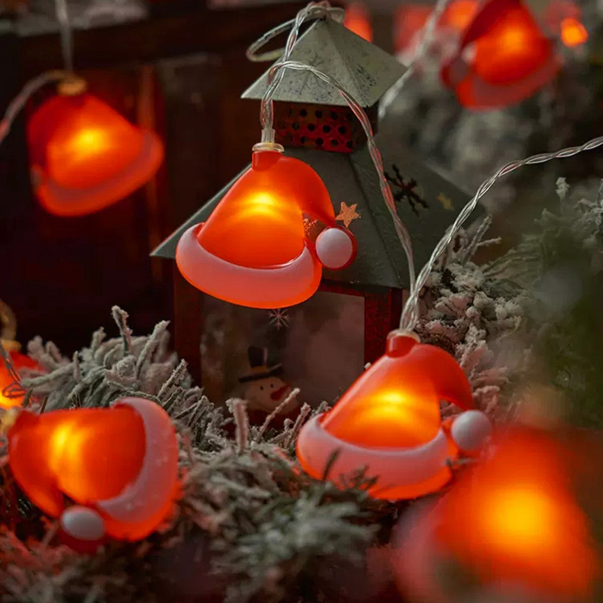 Christmas Pattern String Light 1.5M 10LEDs for Tree and Window Decor