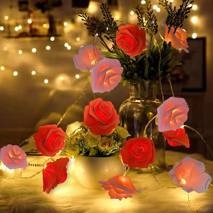Rose Flower Fairy String Lights for Bedroom Party and Wedding Decor view 11