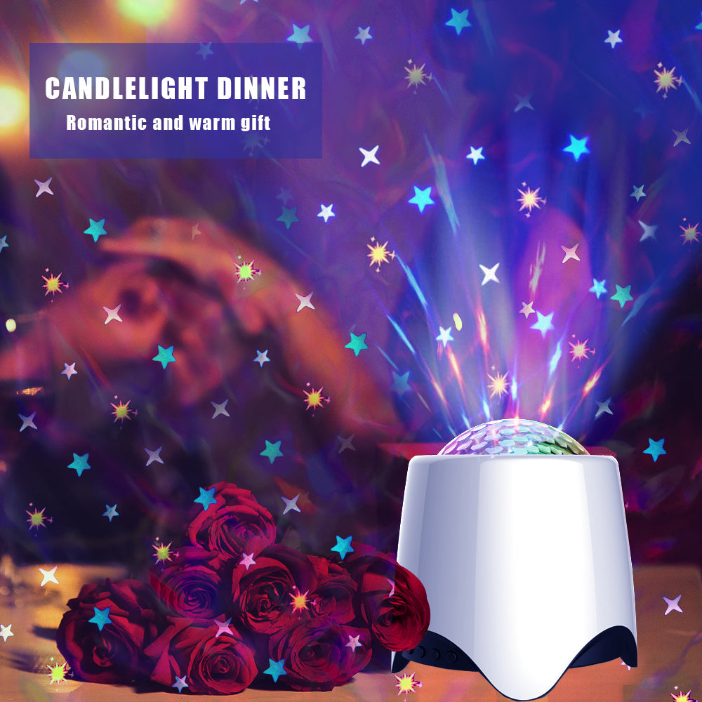 LED Star Wave Galaxy Projector Bluetooth Speaker for Bedroom Ceiling view 11