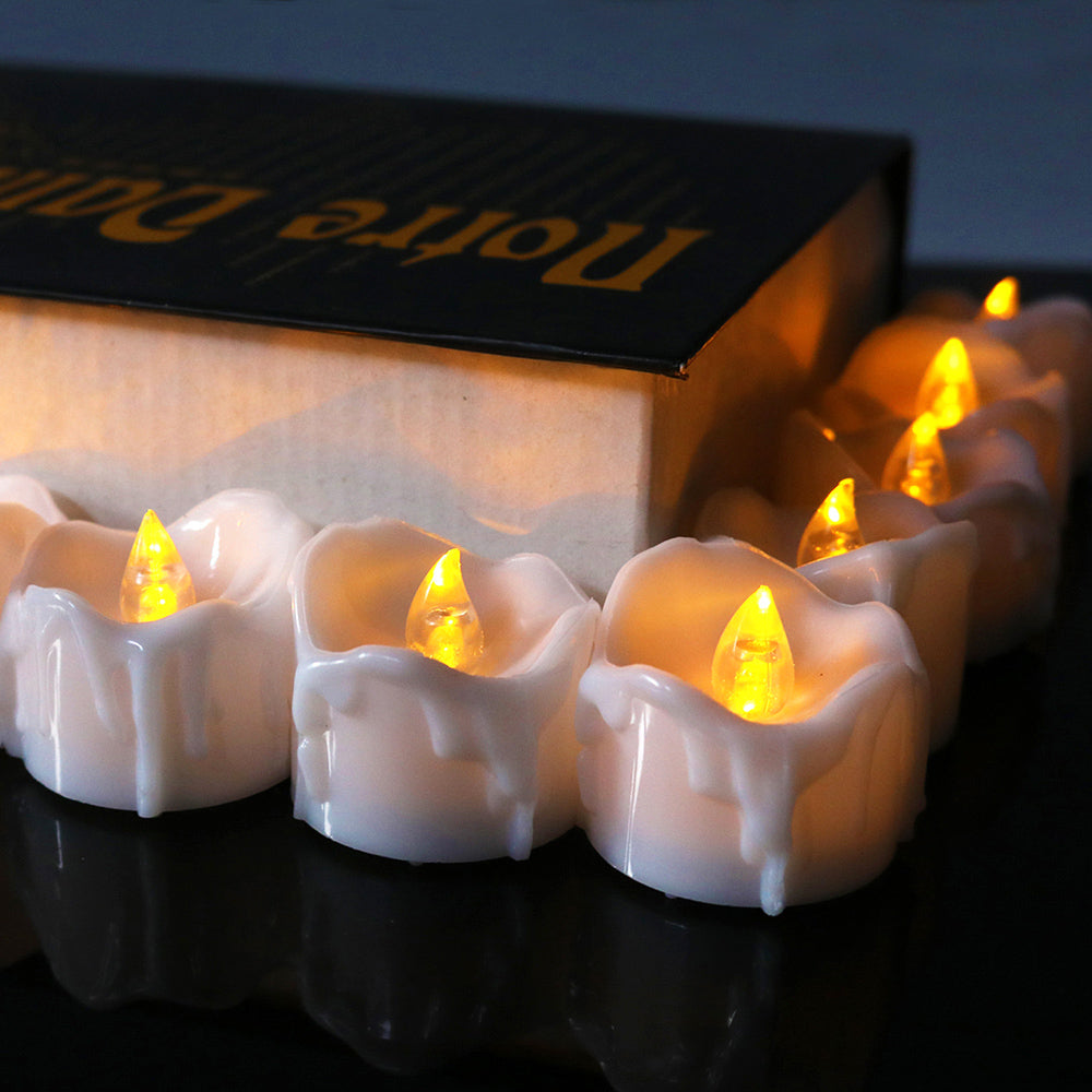 Flameless Flickering LED Tea Lights for Home Table and Party Decor view 8