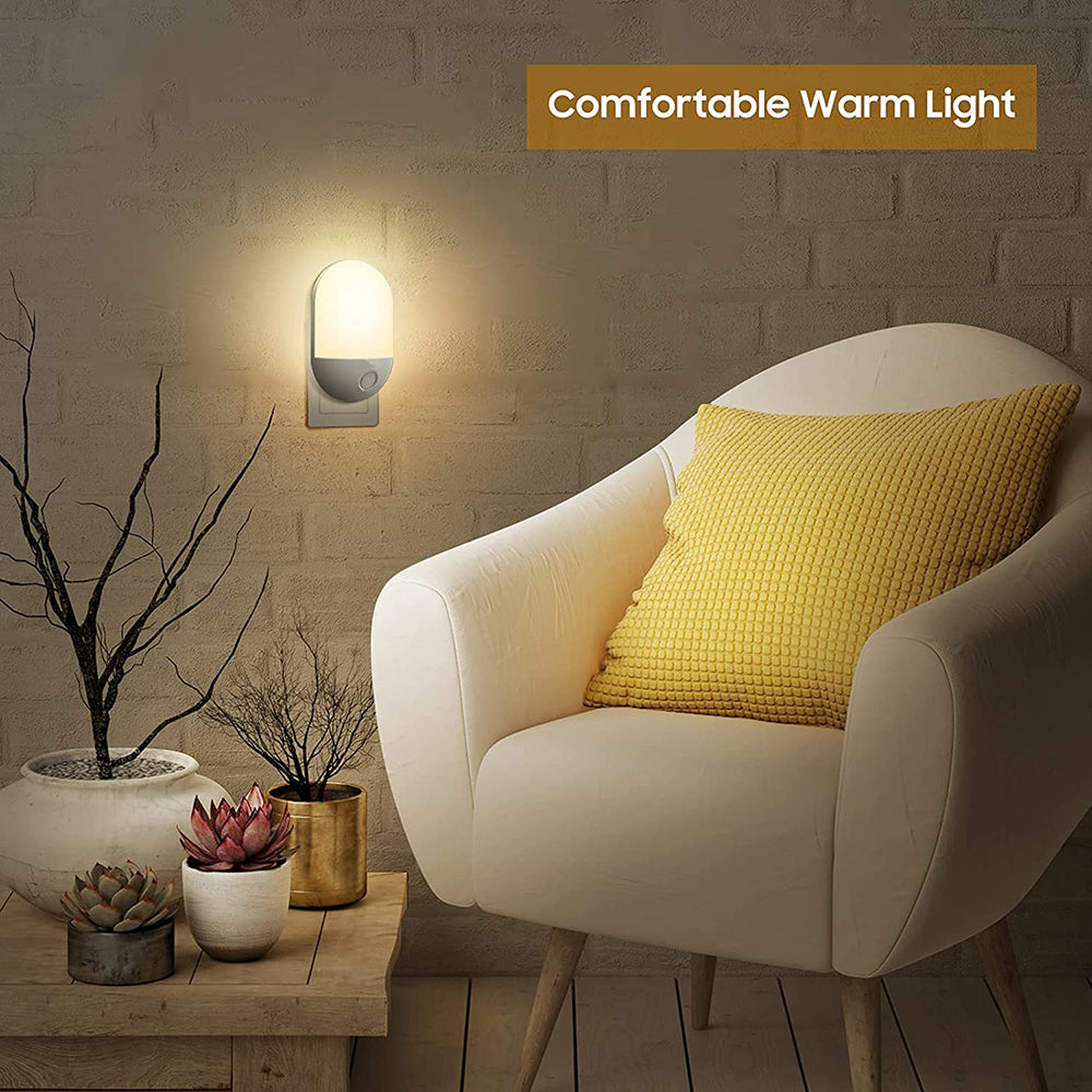 Wall Plug in PIR Motion Sensor LED Night Light Lamp for Bedroom view 11