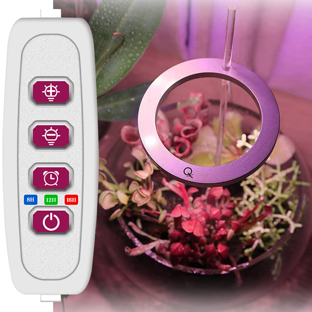 Full Spectrum USB LED Plant Grow Light Pink for Indoor Plants view 7