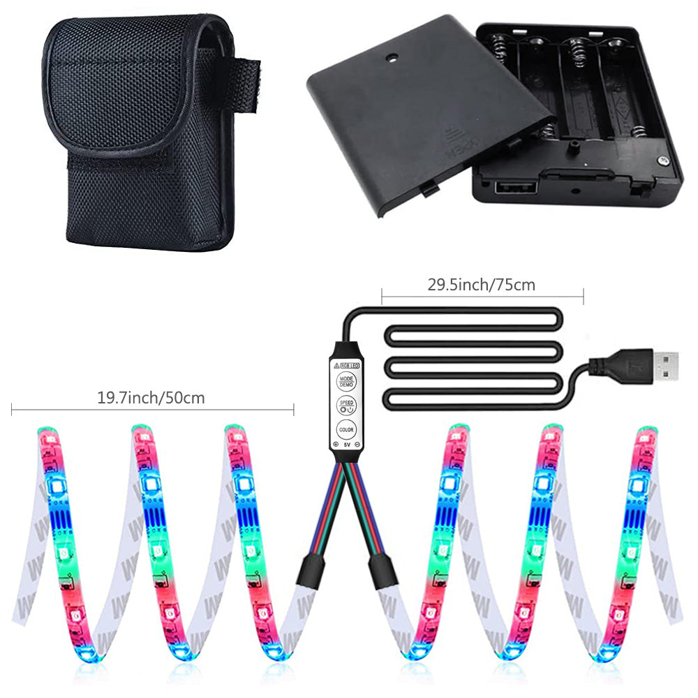 Night Riding LED Skateboard Scooter Lights for Boards and Scooters