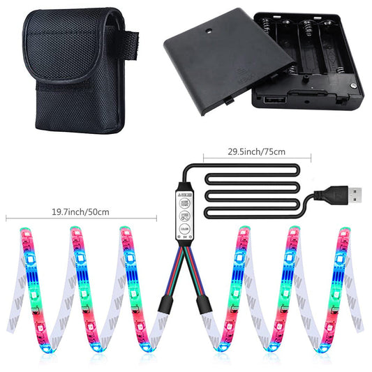 Night Riding LED Skateboard Scooter Lights for Boards and Scooters