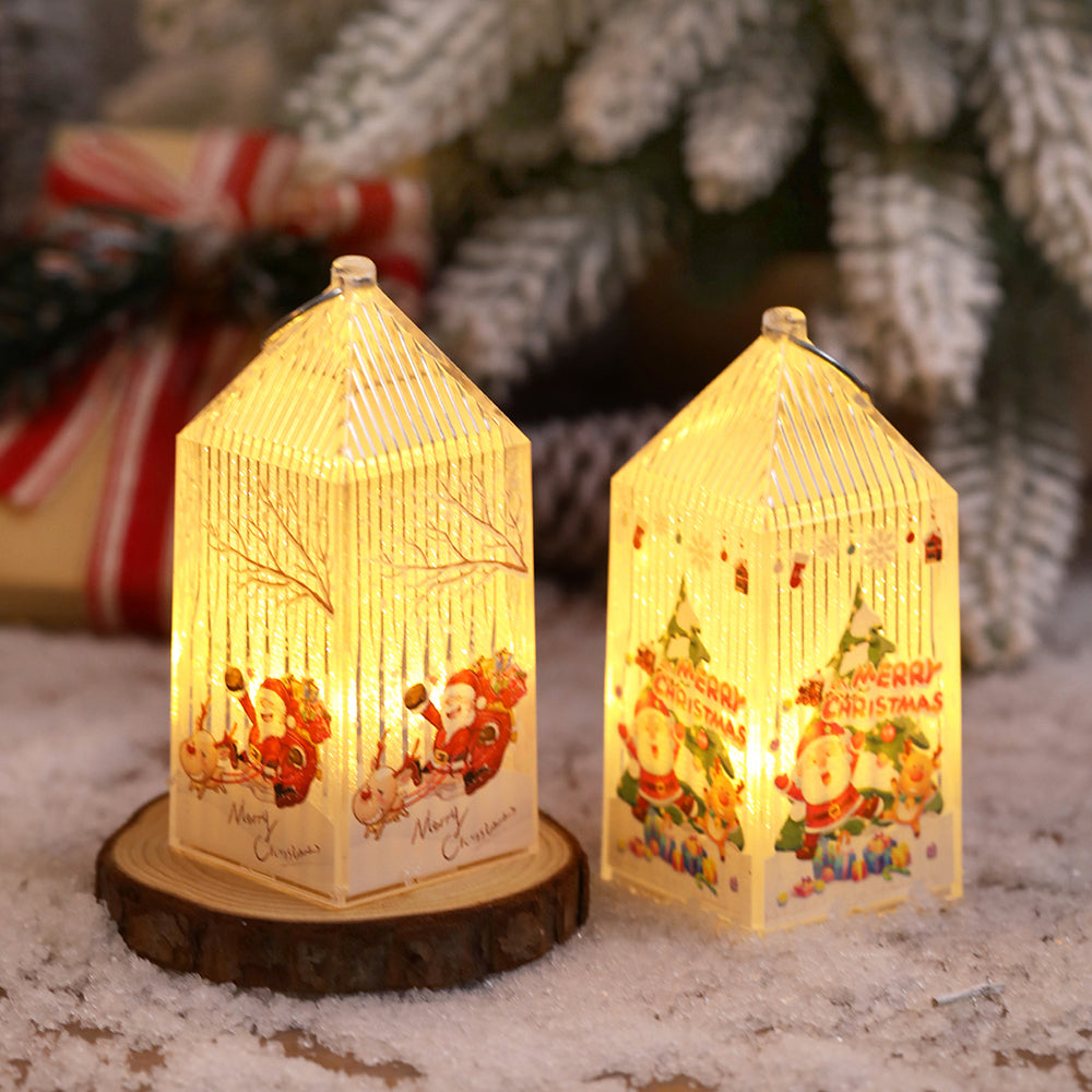 Christmas Portable Mini Hanging Lanterns for Home and Garden Decor view 8