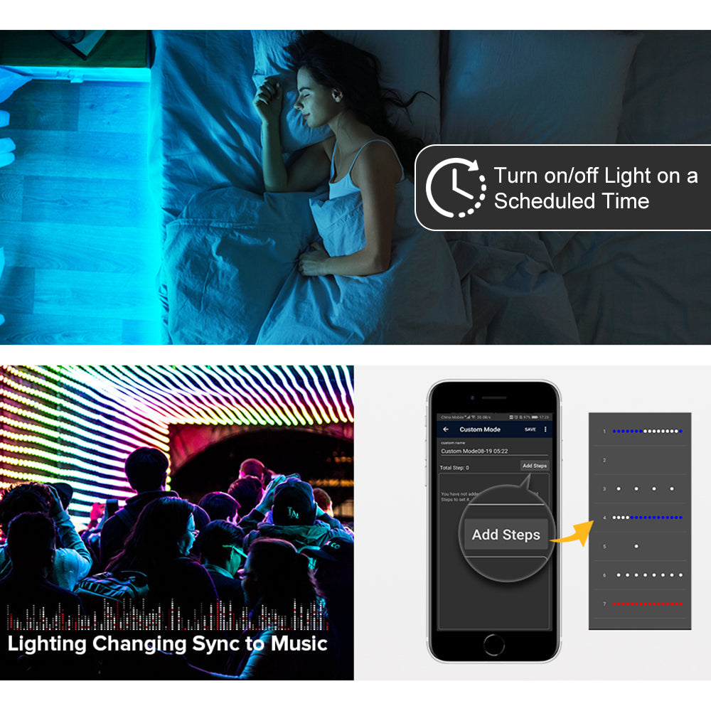 WiFi Voice Music SPI LED Controller for LED Strips and Home Lighting