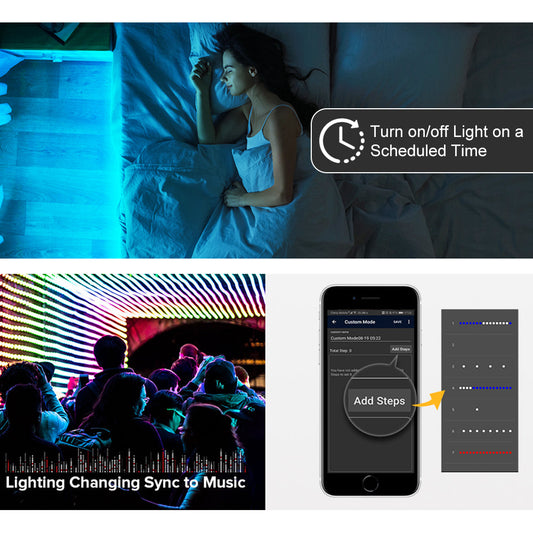 WiFi Voice Music SPI LED Controller for LED Strips and Home Lighting