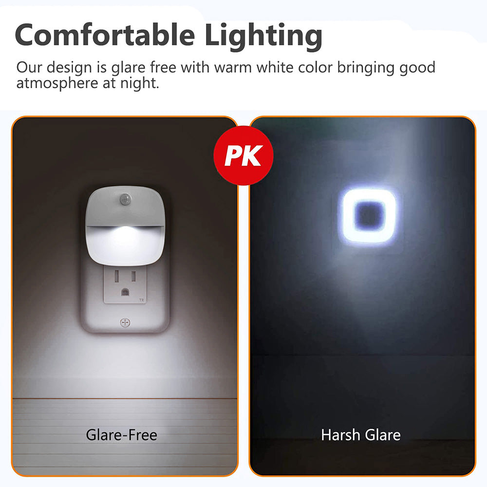 Plug in LED Motion Sensor Night Light Lamp for Bedroom and Hallway view 8