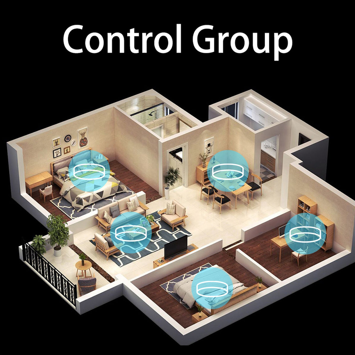 WiFi and Bluetooth Smart LED Ceiling Light Flush Mount for Bedroom view 12