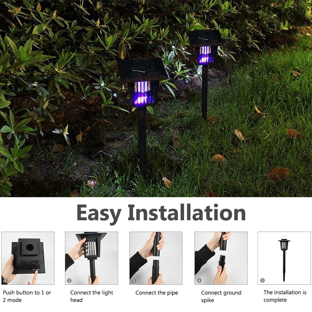Solar Pathway Lights LED Mosquito Killer Light for Patio and Garden view 11