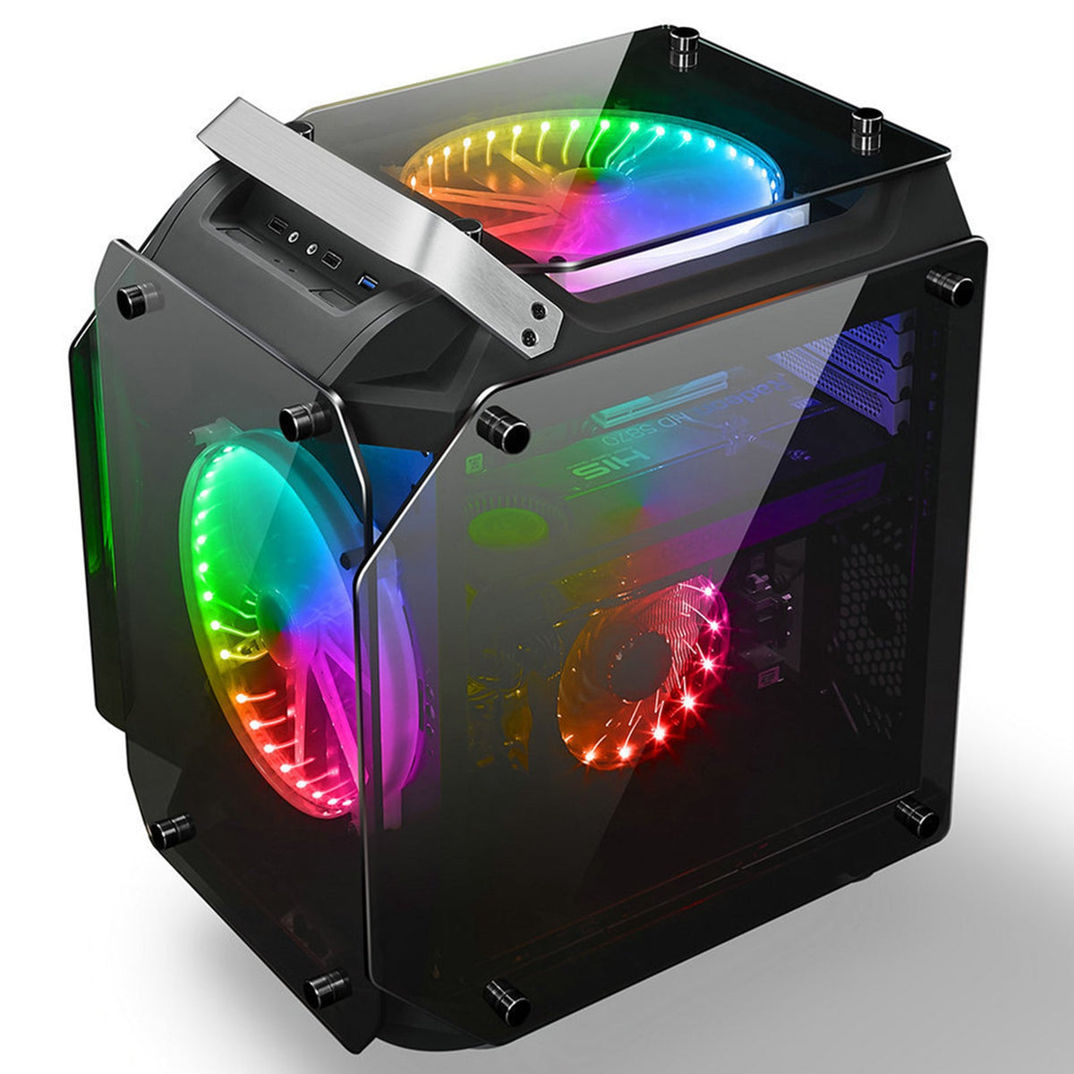 RGB Case Fans 200mm Ultra Quiet Chassis Cooling Fans for Gaming PC view 11