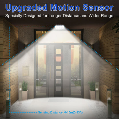 Outdoor LED Solar Motion Sensor Wall Lights for Garden Yard and Patio view 9